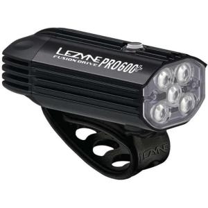 LEZYNE Fusion Drive Front Bicycle Light – Durable IPX7 Waterproof USB-C Rechargeable LED Bike Headlight with 3 Solid & 3 Flash Modes – Integrated Silicone Rubber Strap Mount – 500/600 Lumen Options(600 Lumen)