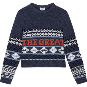 THE GREAT Outdoors, The Classic Crew Sweater – Women’s(Deep Sky Fair Isle)