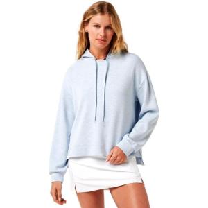 TravisMathew Women’s Skyloft Soft Hoodie(Heather Kentucky Blu)