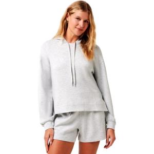 TravisMathew Women’s Skyloft Soft Hoodie(Heather Light Grey)