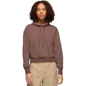 prAna Women’s Cozy Up Crop Hoodie(Carob Heather)