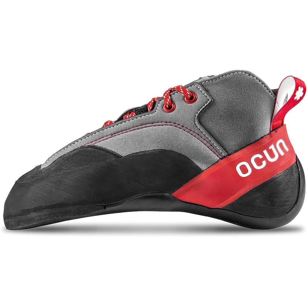 imageOcun Jett Crack Rock Climbing Shoes  Performance Shoe for Crack and Trad ClimbingGreyRed