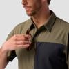 Backcountry, Tahoe Woven Short-Sleeve Snap-Up Shirt – Men’s(Kalamata / Black)