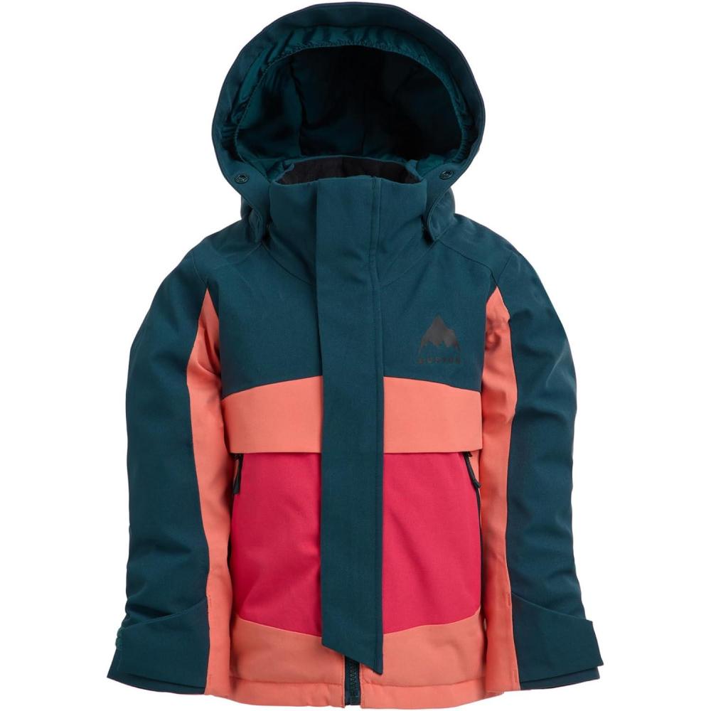 imageBurton Toddlers Ascutney 2L JacketDeep Emerald Peach Echo Azalea Pink