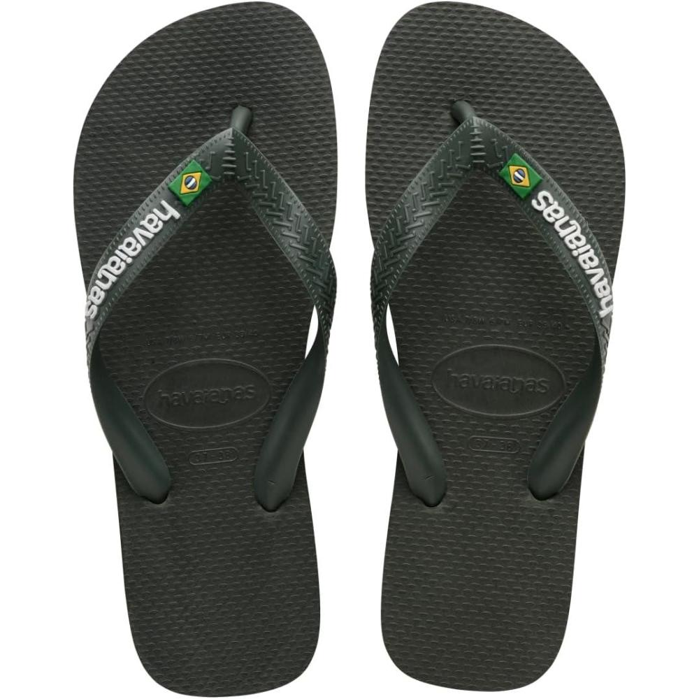 imageHavaianas mens Brazil Logo Sandal Green OliveGreen Olive