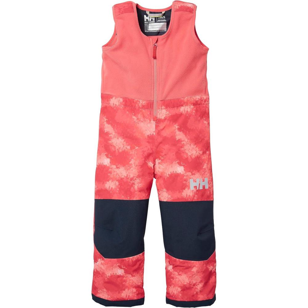 imageHellyHansen Kids Unisex Vertical Insulated Bib Pants for Ultimate Warmth and Comfort098 Sunset Pink