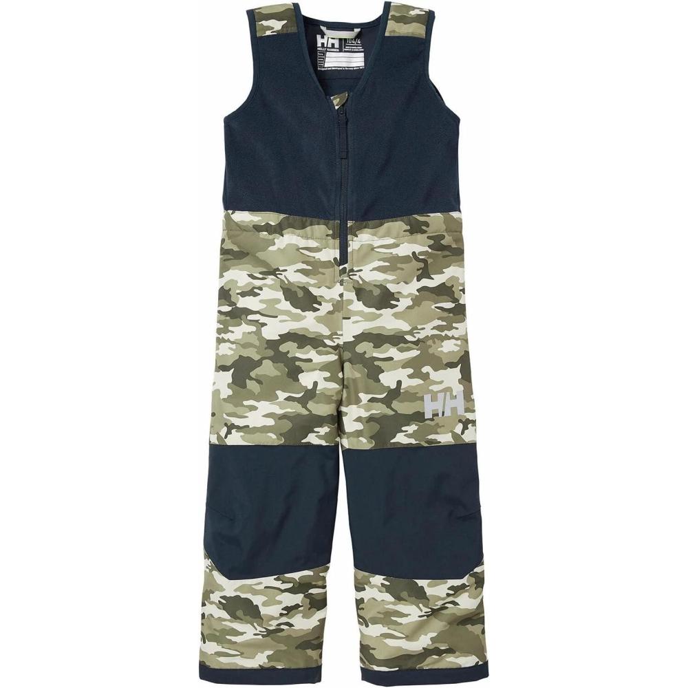 imageHellyHansen Kids Unisex Vertical Insulated Bib Pants for Ultimate Warmth and Comfort431 Utility Green Camo