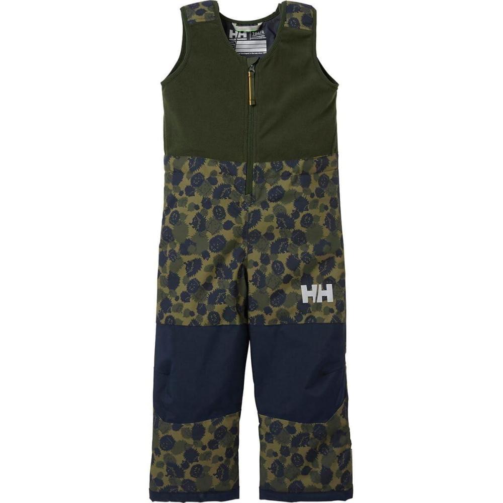 imageHellyHansen Kids Unisex Vertical Insulated Bib Pants for Ultimate Warmth and Comfort468 Olive Aop