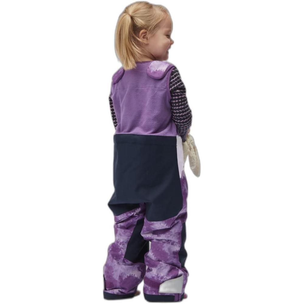 imageHellyHansen Kids Unisex Vertical Insulated Bib Pants for Ultimate Warmth and Comfort678 Crushed Grape Aop