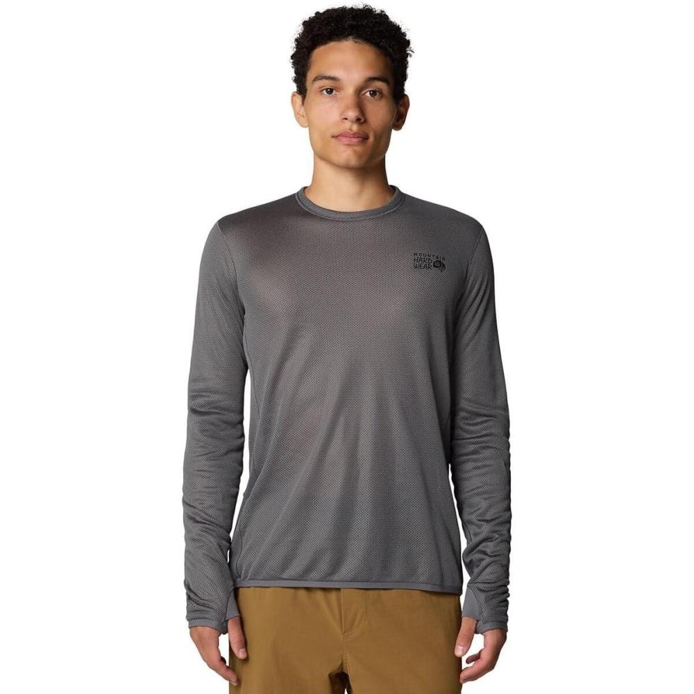 imageMountain Hardwear Mens Airmesh Long Sleeve CrewSediment