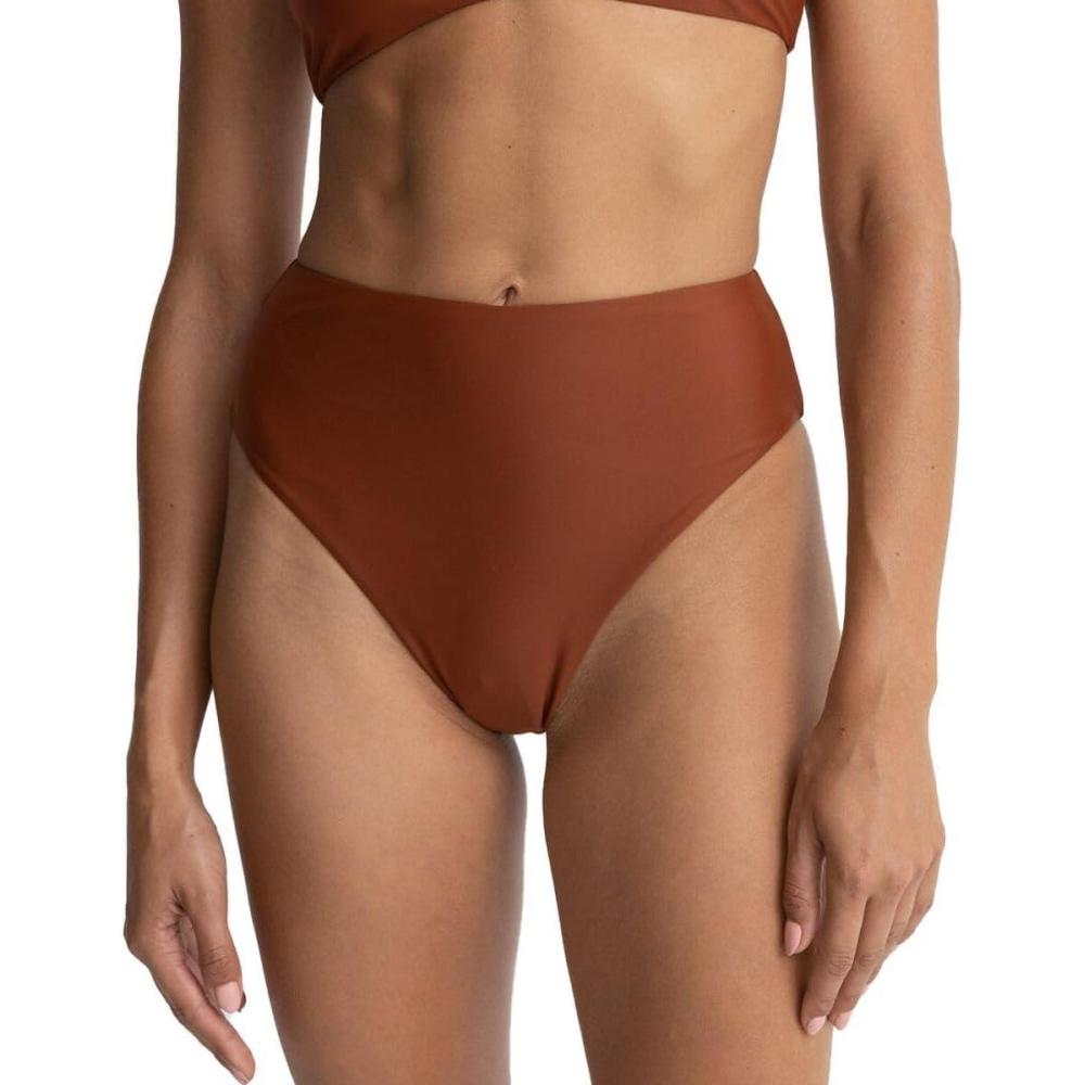 imageRhythm Classic Hi Waist Bikini Bottom  Womens Rust L