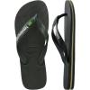 Havaianas mens Brazil Logo Sandal Green Olive(Green Olive)