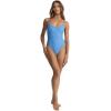 RHYTHM Women’s Classic Minimal One Piece Bathing Suit(Blue)