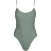 RHYTHM Women’s Classic Minimal One Piece Bathing Suit(Olive)