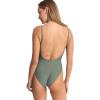 RHYTHM Women’s Classic Minimal One Piece Bathing Suit(Olive)