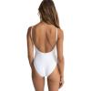 RHYTHM Women’s Classic Minimal One Piece Bathing Suit(White)