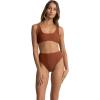 Rhythm Classic Hi Waist Bikini Bottom – Women’s, Rust, L