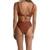 Rhythm Classic Hi Waist Bikini Bottom – Women’s, Rust, L