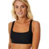 Rip Curl Women’s Premium Surf D-dd Cropped Bikini Top(Black)