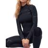 Roxy Womens 3/2mm Swell Series Front Zip Fullsuit Wetsuit(Black)