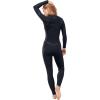 Roxy Womens 3/2mm Swell Series Front Zip Fullsuit Wetsuit(Black)