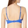 Seafolly Women’s Active Hybrid Bralette Bikini Top Swimsuit with Center Keyhole Detail(Active Cobalt)