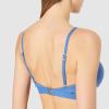 Seafolly Women’s Active Hybrid Bralette Bikini Top Swimsuit with Center Keyhole Detail(Active Electric Blue)