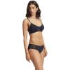 Seafolly Women’s Active Hybrid Bralette Bikini Top Swimsuit with Center Keyhole Detail(Eco Collective True Navy)