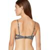 Seafolly Women’s Active Hybrid Bralette Bikini Top Swimsuit with Center Keyhole Detail(Go Overboard Black)