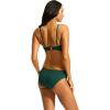 Seafolly Women’s Active Hybrid Bralette Bikini Top Swimsuit with Center Keyhole Detail(Seafolly Collective Evergreen)