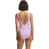 Seafolly Womens Deep V Neck Over The Shoulder One Piece Swimsuit(Sea Dive Lilac)
