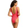 Seafolly Womens Deep V Neck Over The Shoulder One Piece Swimsuit(Sea Dive Snapdragon)