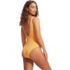 Seafolly Womens Deep V Neck Over The Shoulder One Piece Swimsuit(Sea Dive Tuscan Sunset)