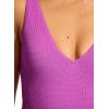 Seafolly Womens Deep V Neck Over The Shoulder One Piece Swimsuit(Sea Dive Violet)