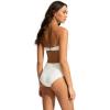 Seafolly Women’s High Waisted Full Coverage Low Legline Bikini Bottom Swimsuit(Lulu White)