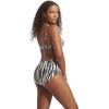 Seafolly Women’s High Waisted Full Coverage Low Legline Bikini Bottom Swimsuit(Zahara Black)