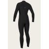 WOMEN’S HYPERFREAK 3/2+MM CHEST ZIP FULL WETSUIT(BLK/BLK)