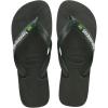 Havaianas mens Brazil Logo Sandal Green Olive(Green Olive)