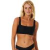 Rip Curl Women’s Premium Surf D-dd Cropped Bikini Top(Black)