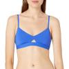 Seafolly Women’s Active Hybrid Bralette Bikini Top Swimsuit with Center Keyhole Detail(Active Cobalt)