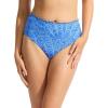 Seafolly Women’s High Waisted Full Coverage Low Legline Bikini Bottom Swimsuit(Seychelles Azure)