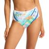 Seafolly Women’s High Waisted Full Coverage Low Legline Bikini Bottom Swimsuit(Wish You Were Here Atoll Blue)