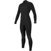 WOMEN’S HYPERFREAK 3/2+MM CHEST ZIP FULL WETSUIT(BLK/BLK)