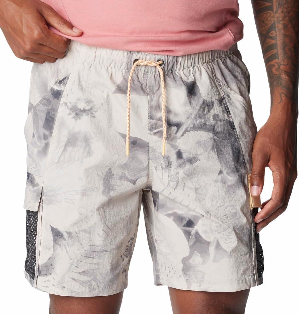 imageColumbia Mens Painted Peak ShortDark Stone Pearhip Print Sunkissed