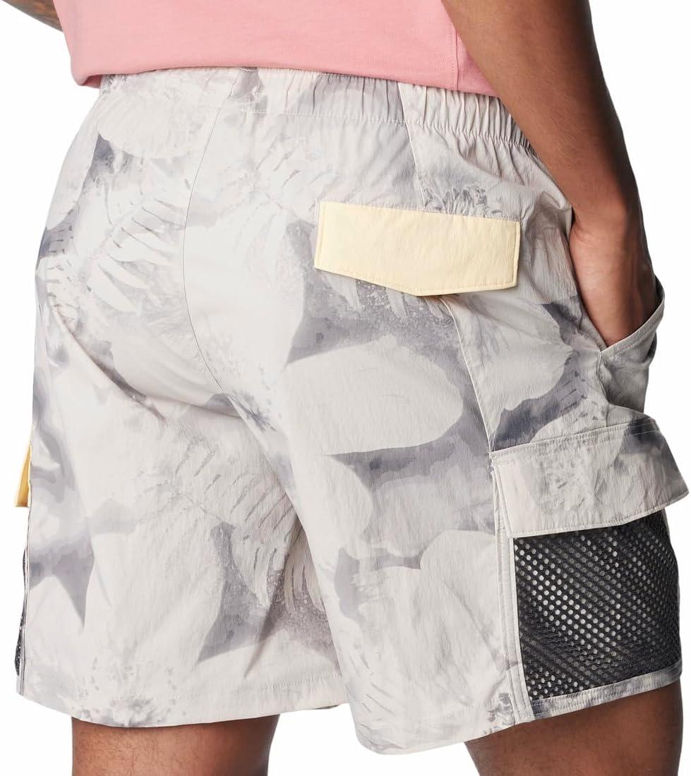 imageColumbia Mens Painted Peak ShortDark Stone Pearhip Print Sunkissed