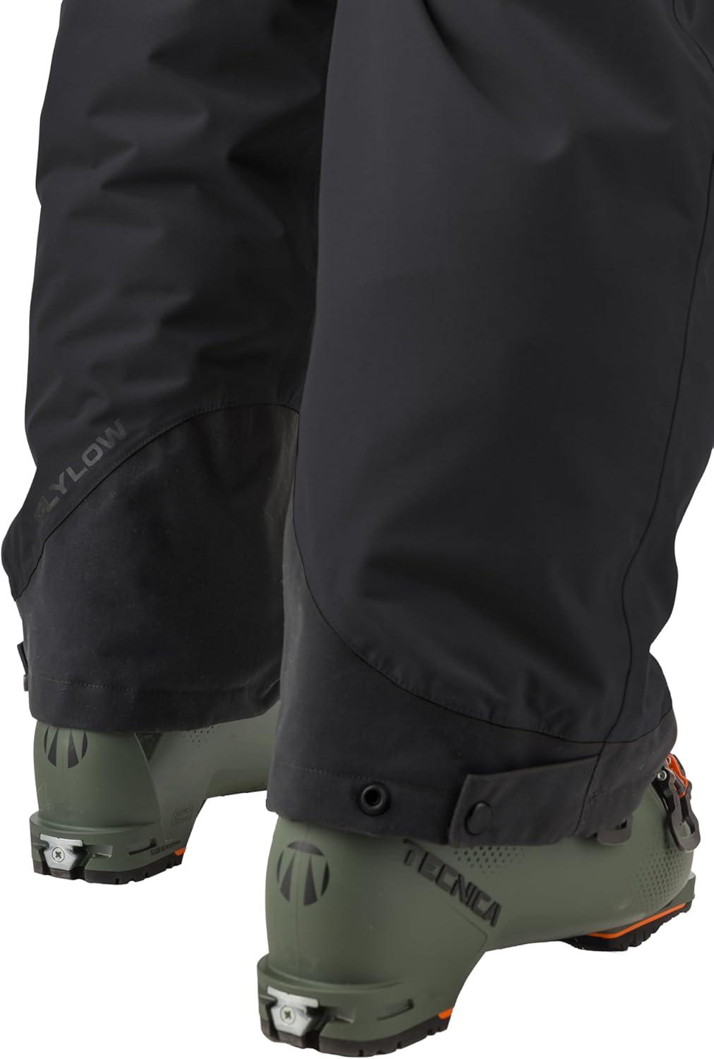 imageFlylow Mens Snowman Bib Insulated Waterproof Breathable Ski ampamp Snowboard PantsBlack