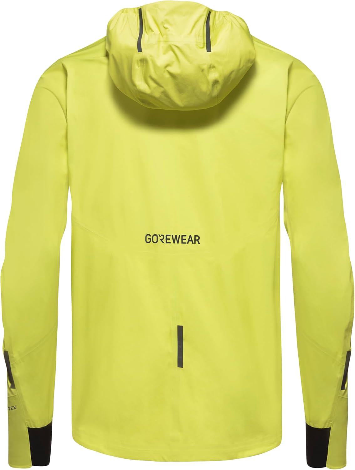 imageGOREWEAR Mens CONCURVE GTX Running Jacket Black MediumLime Yellow