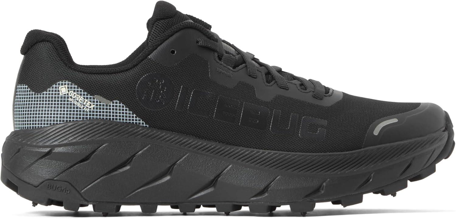 imageIcebug Mens Arcus2 BUGrip GTX Trail Running Shoe with Carbide Studded Traction SoleTrue Black