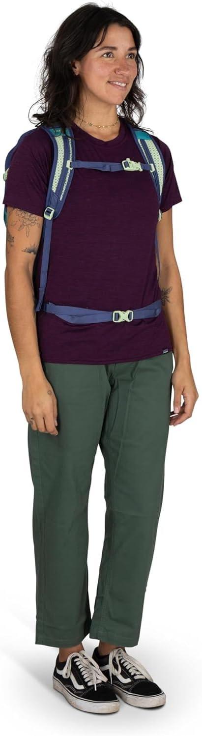 imageOsprey Daylite Plus Commuter Backpack Lightweight Everyday Pack with Laptop Sleeve and Water Bottle Pockets Ideal for Work School and Travel with Storage Smoky Desert PrintMagma BrownGreen BeltGreen Canopy