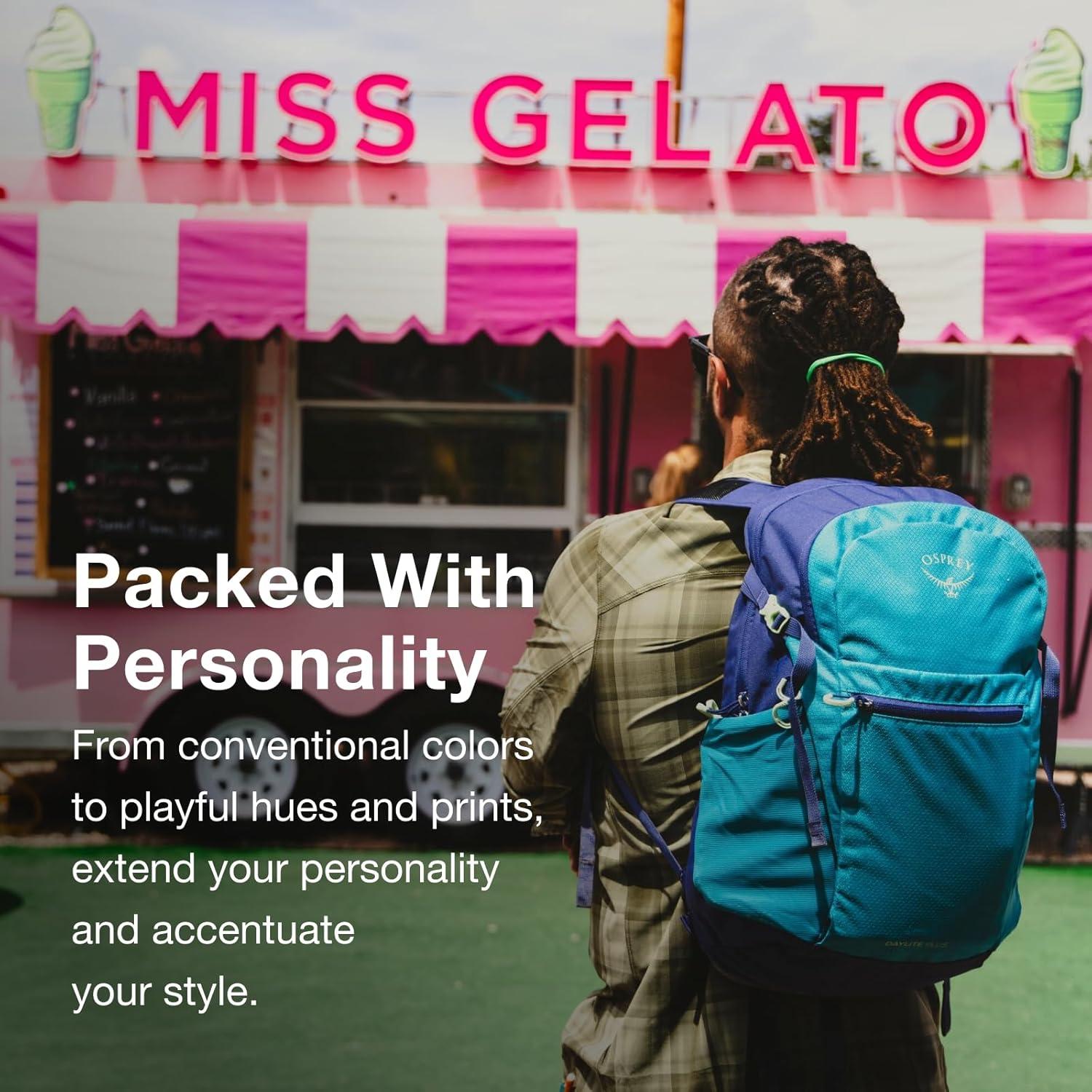 imageOsprey Daylite Plus Commuter Backpack Lightweight Everyday Pack with Laptop Sleeve and Water Bottle Pockets Ideal for Work School and Travel with Storage Smoky Desert PrintMagma BrownLiquify PrintKakio Pink